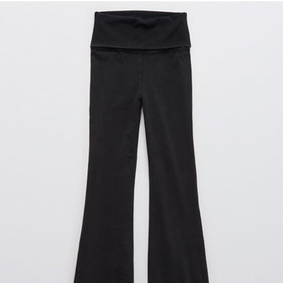 BOGO NWT OFFLINE OG Foldover High Waisted Super Flare Legging Washed Black XS - Picture 1 of 8